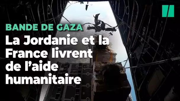 La Jordanie et la France mènent une impressionnante opération de largage d’aide humanitaire