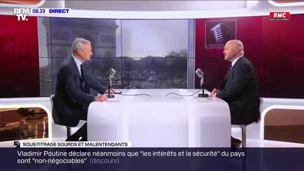 Bruno Le Maire face à Philippe Corbé