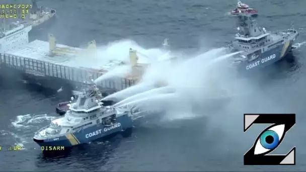 [Zap Net] Gigantesque incendie sur un cargo en Suède ! (08/12/21)