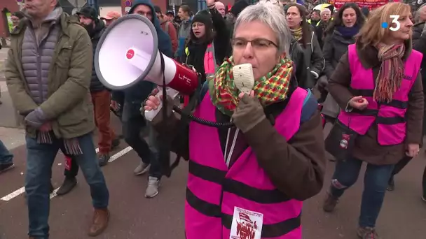 Rouen : des centaines de manifestants contre la réforme des retraites au 23ème jour de mobilisation