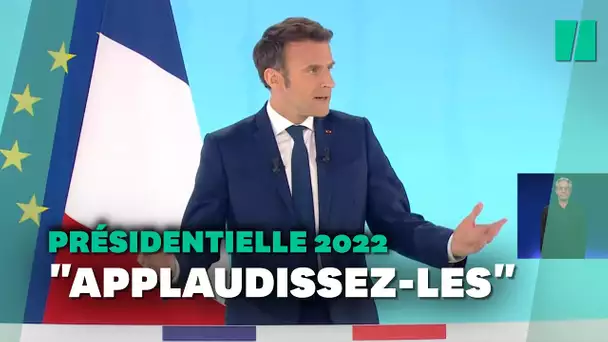 Macron fait applaudir tous ses concurrents éliminés au premier tour