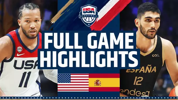 SPAIN vs USA SHOWCASE | FULL GAME HIGHLIGHTS | August 13, 2023