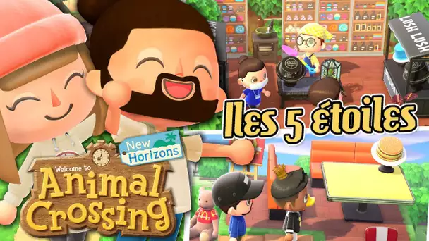 ON VISITE VOS ILES 5 ETOILES #3 | ANIMAL CROSSING NEW HORIZONS EPISODE 42 CO-OP