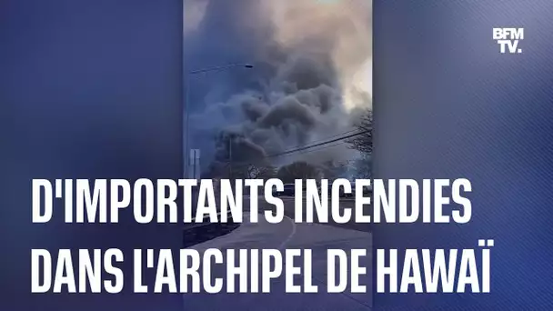 D'impressionnants incendies frappent actuellement l'archipel américain de Hawaï