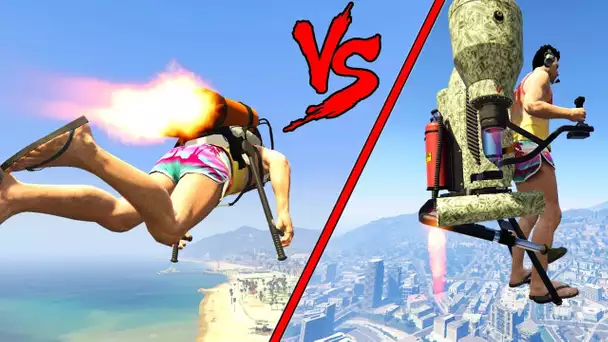 GTA 5 : NON OFFICIEL JETPACK vs OFFICIEL JETPACK