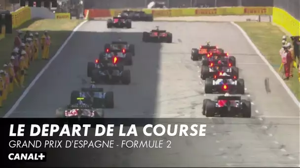 Le départ de la course - Grand Prix d'Espagne - F2