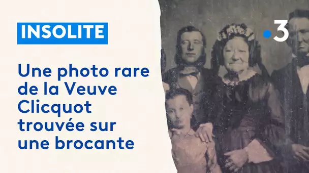 Une photo rare de la Veuve Clicquot retrouvée par hasard dans une brocante