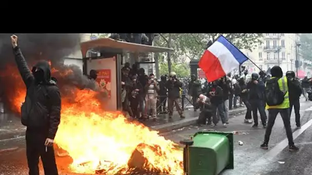 1er-Mai : Scènes de tension pendant les manifestation à Paris