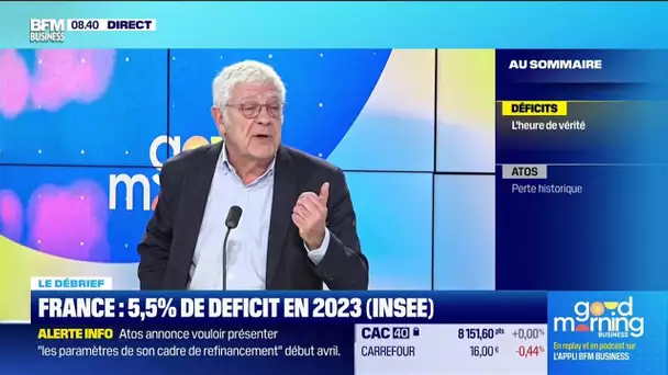 Le débrief de la matinale : France, 5,5% de déficit en 2023 (Insee)