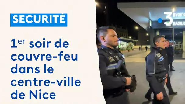 Premier soir de couvre-feu dans le centre-ville de Nice