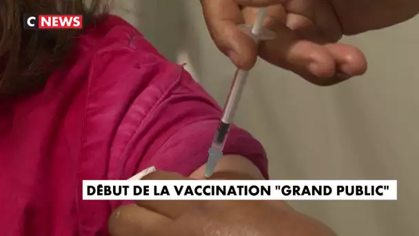 Covid-19 : début de la vaccination grand public