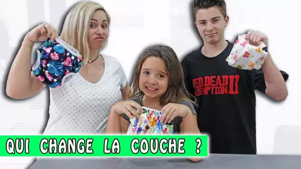 QUI CHANGE LA COUCHE DU BÉBÉ ?