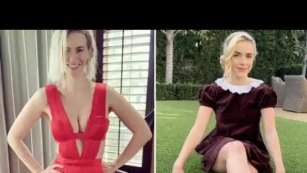 PHOTOS January Jones et Kiernan Shipka reproduisent leur look des Golden Globes de 2011
