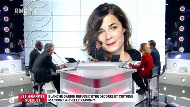 'Les Grandes Gueules' de RMC: Blanche Gardin refuse d&#039;être décorée par Emmanuel Macron