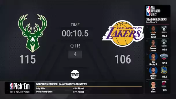 Bulls @ Nets| NBA on TNT Live Scoreboard