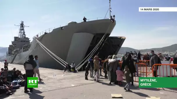 Grèce : environ 450 migrants à bord d’un navire avant leur déportation prévue