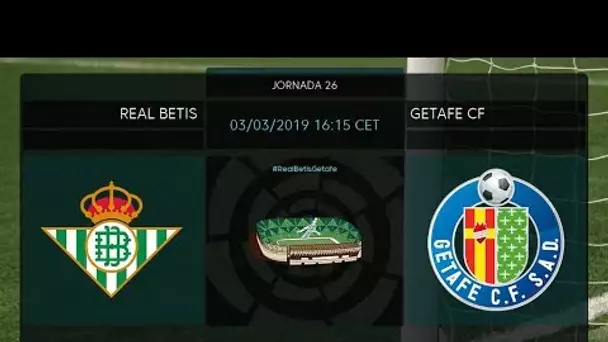 Calentamiento Real Betis vs Getafe FC
