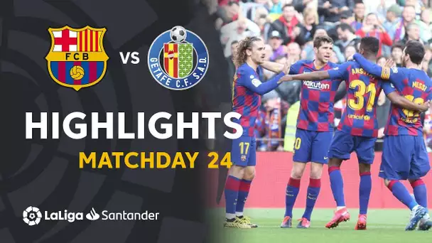 Highlights FC Barcelona vs Getafe CF (2-1)