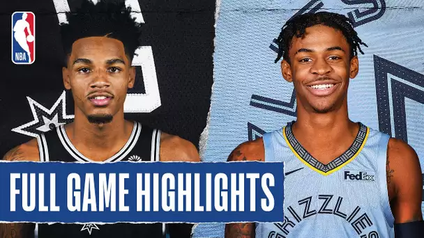 SPURS at GRIZZLIES | FULL GAME HIGHLIGHTS | August 2, 2020