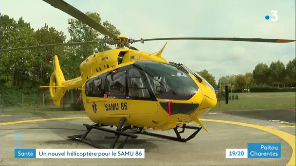 Poitiers : nouvel hélicoptère pour le SAMU 86