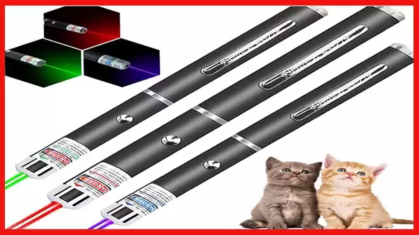Laser Pointer for Cats Dogs Toy, 3PCS Laser Pointer Cat Toy for Indoor Cats Dog Pet Laser Pointer