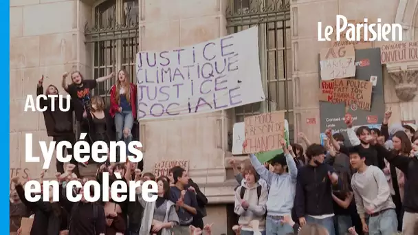 Des lycéens parisiens bloquent leurs établissements avant le second tour de la présidentielle