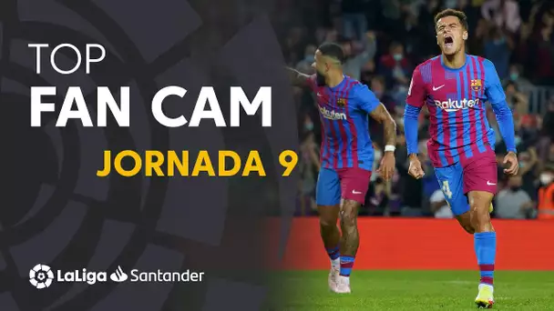 LaLiga Fan Cam Jornada 9: Coutinho, Gerard Moreno & Chimy Ávila