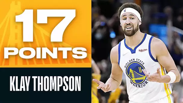 Klay Drops 17 PTS In His Warriors Return 🔥