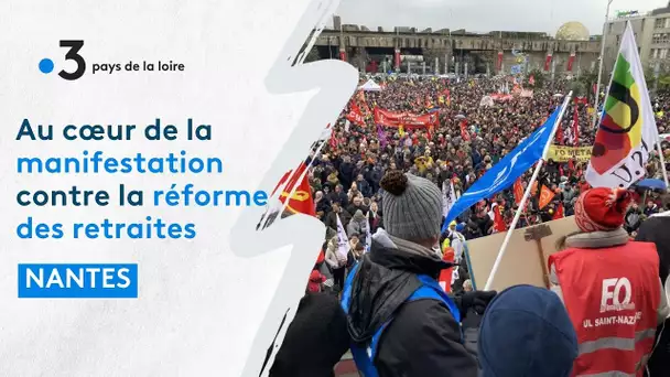 Manifestation record contre la réforme des retraites jeudi 19 janvier à Nantes