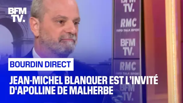 Jean-Michel Blanquer face à Apolline de Malherbe en direct