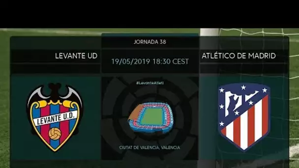 Calentamiento Levante UD vs Atlético de Madrid