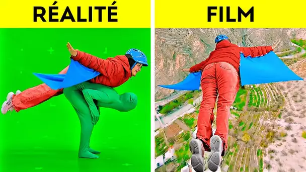 FILM VS RÉALITÉ || EFFETS CRÉATIFS AVEC UN ÉCRAN VERT