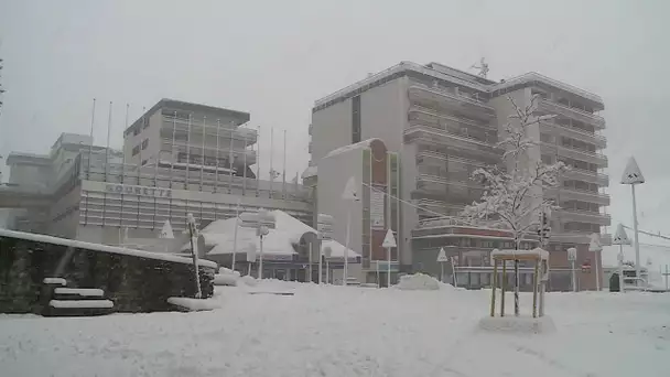 Béarn : La neige tombe sur Gourette