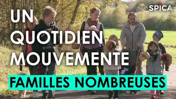 Un quotidien mouvementé : familles nombreuses