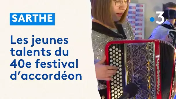 Au 40ᵉ festival national d'accordéon en Sarthe, les jeunes talents ont fait danser les anciens