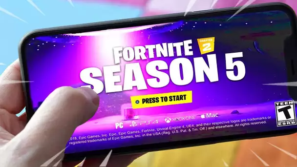 LA SAISON 5 DE FORTNIE DISPONIBLE POUR TOUS LES JOUEURS ! (FORTNITE NEWS)