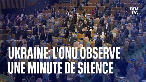 Ukraine: une minute de silence observée à l'ouverture de l'Assemblée générale de l'ONU