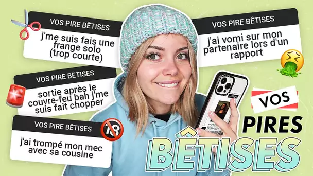 Je RÉAGIS à vos PIRES bêtiiises! (Les pro-blèmes)