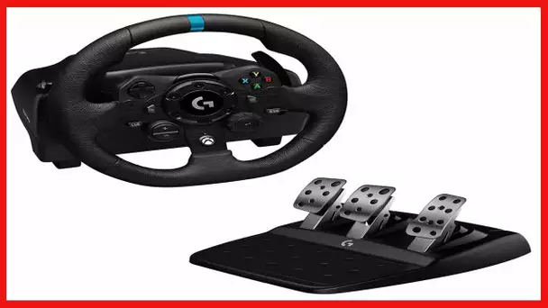 Logitech G923 Racing Wheel and Pedals for Xbox X|S, Xbox One and PC featuring TRUEFORCE up to 1000