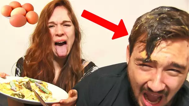 OMELETTE CHALLENGE PRANK en COUPLE ! ŒUF POURRI et PRANK