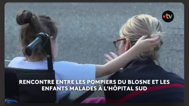 Les pompiers du Blosne font découvrir leur métier aux enfants du CHU de Rennes