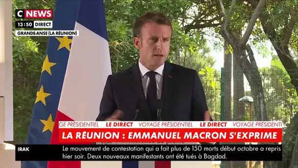 Emmanuel Macron : «En un an, ce sont deux mille chômeurs de moins sur la Réunion.
