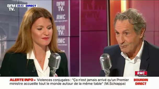 Agacé par Marlène Schiappa, Jean-Jacques Bourdin menace d'arrêter l'interview en direct