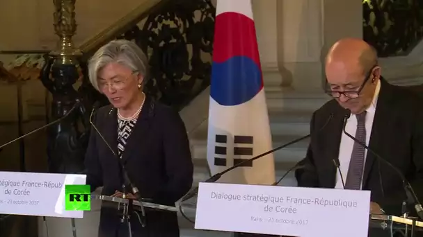 Conférence de presse de Jean-Yves Le Drian et de son homologue sud-coréenne Kang Kyung-wha