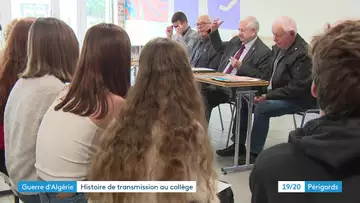 Guerre d'Algérie : des anciens combattants au collège Clos Chassaing de Périgueux