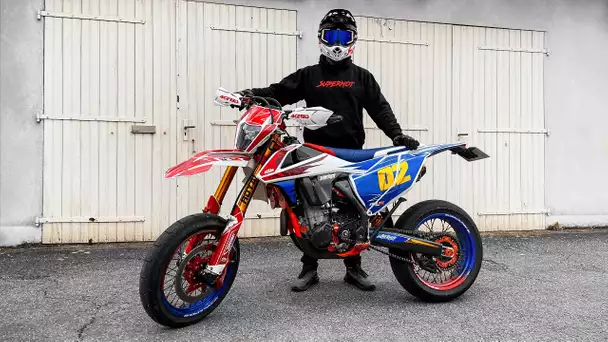 JE RESSORS LE KTM 500 EXC-F SUPERMOTARD !