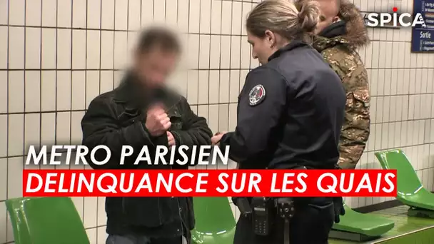 Métro parisien :  la délinquance sur les quais