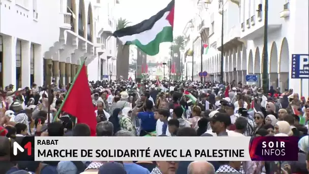 Rabat: Marche de solidarité avec la Palestine