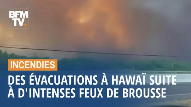 D'intenses feux de brousse conduisent à des évacuations à Hawaï