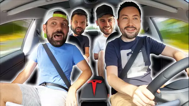 On teste la Rapidité de la Tesla avec LeBouseuh et Les Inachevés !